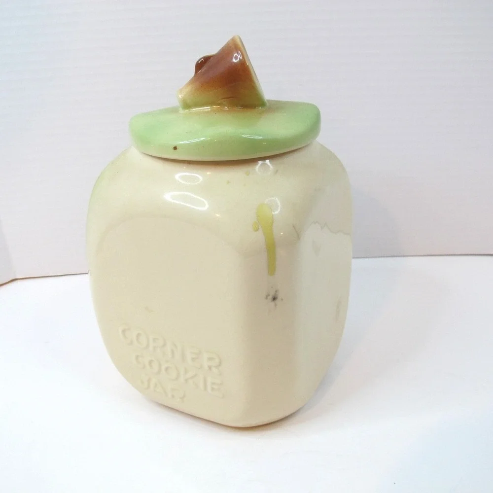 1950's‎ Vintage American Bisque Cheerleaders w/Hologram Eyes Corner Cookie Jar
